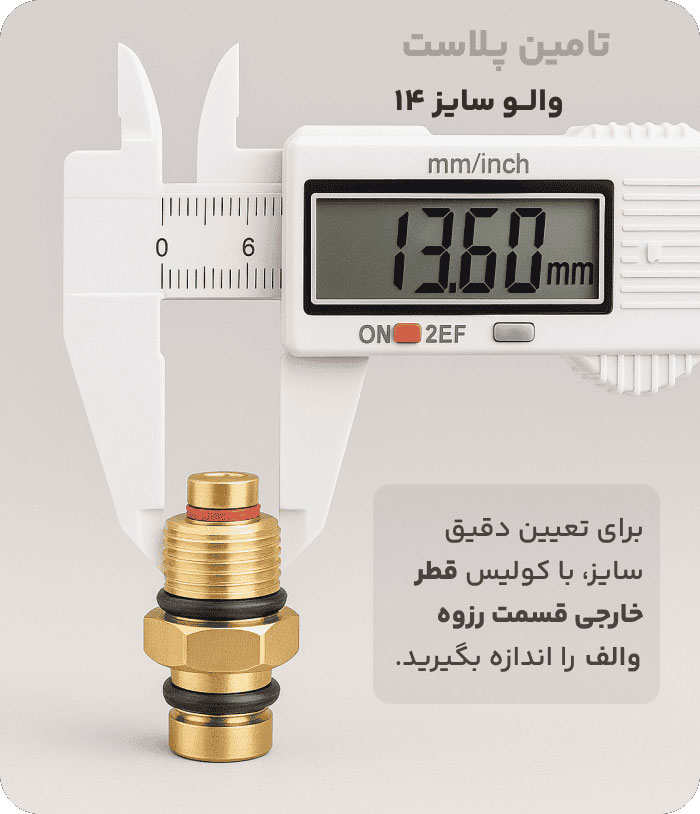 راهنمای سایز والف (سوزن) شفت بادی